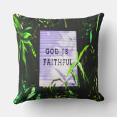 Coussin Dieu est l'inspiration chrétienne fidèle (Verso)