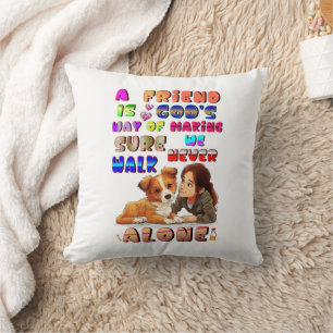 Coussin Dieux amis, moyen de s'assurer que nous ne marchon