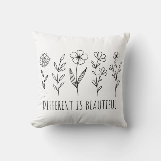 Coussin Différent est beau (Recto)