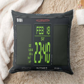 Coussin Digital Watch Face Lumbar Pillow (Couverture)