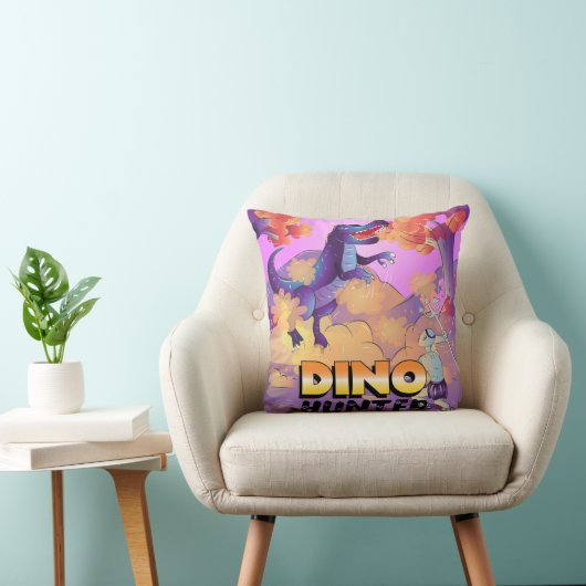 Coussin d'illustration Dino Hunter (Chaise)