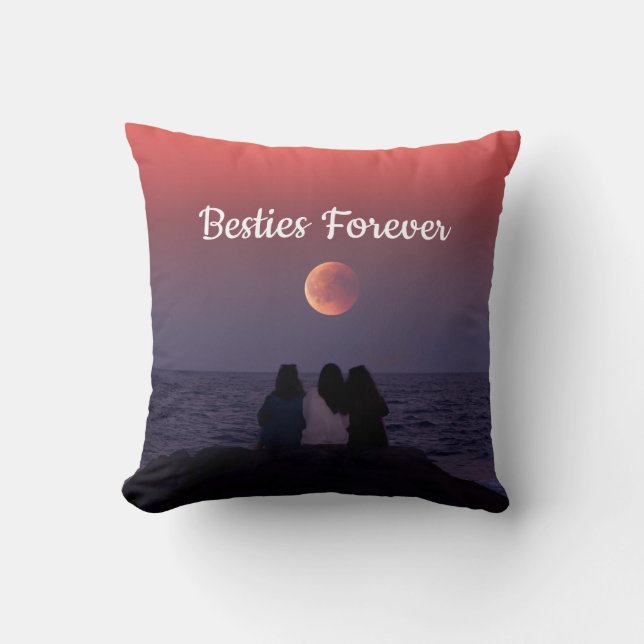 Coussin d'image des besties customisées pour toujo (Recto)