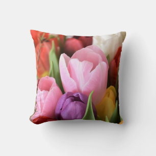 Coussin d'impression couleur Tulip Flower