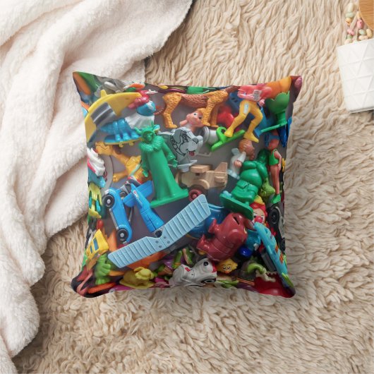 Coussin d'impression de jouets. (Couverture)
