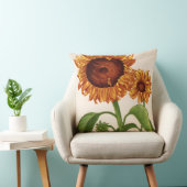 coussin d'impression de tournesol (Chaise)