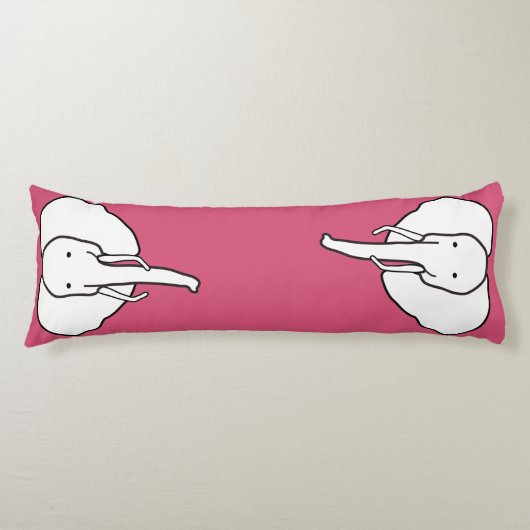 Coussin d'impression d'éléphant de bande dessinée (Devant)