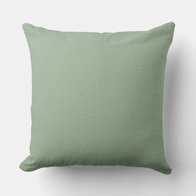 Coussin d'impression en cuir bleu turquoise (Recto)