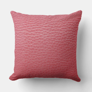 Coussin d'impression en cuir rouge
