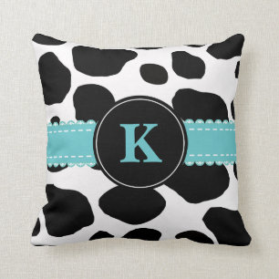 Coussin d'impression et d'accents Turquoises de va