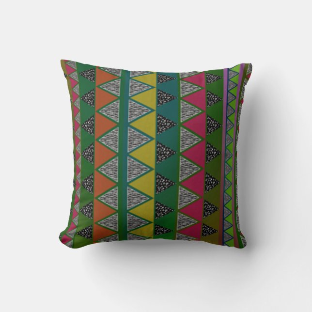 Coussin d'impression tribal (Recto)