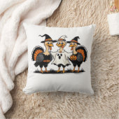 Coussin Dinde Halloween Boo, Dinde de Thanksgiving, Épouva (Couverture)