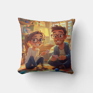 Coussin Dîner de répétition de mariage à l'écriture élégan