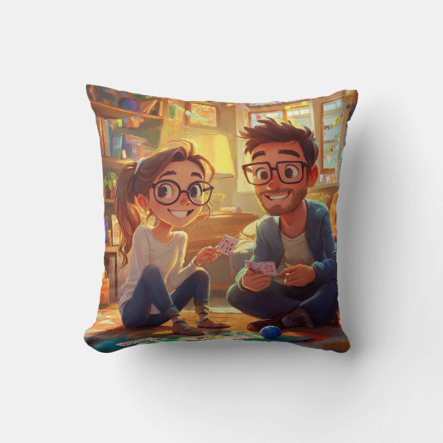 Coussin Dîner de répétition de mariage à l'écriture élégan (Recto)