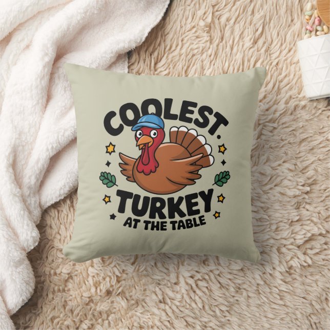 Coussin Dîner De Thanksgiving À La Table De La Turquie La  (Couverture)