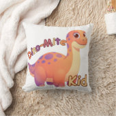 Coussin Dino-Mite Kid Throw Pillow (Couverture)