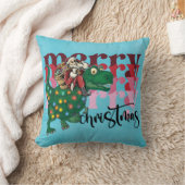 Coussin Dinosaur Joyeux Noël Père Noël (Couverture)