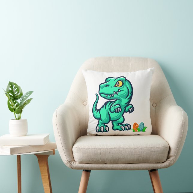 Coussin dinosaure aux oeufs (Chaise)