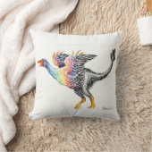 Coussin Dinosaure coloré à plumes (Couverture)
