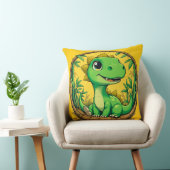 Coussin Dinosaure de dessin animé coloré (Chaise)