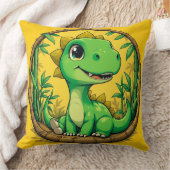 Coussin Dinosaure de dessin animé coloré (Couverture)
