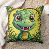 Coussin Dinosaure de dessin animé coloré (Couverture)