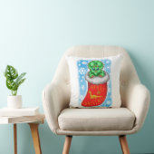 Coussin Dinosaure de Noël (Chaise)