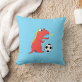 Coussin Dinosaure drôle de bande dessinée jouant des (Couverture)