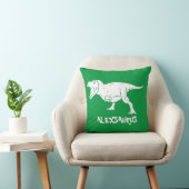 Coussin Dinosaure personnalisé, Cadeau pour enfant (Chaise)