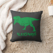 Coussin Dinosaure personnalisé, Cadeau pour enfant (Couverture)