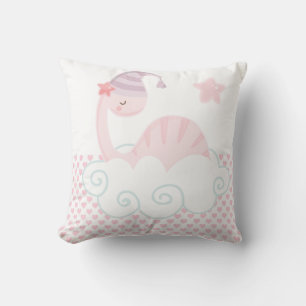Coussin Dinosaure Rose