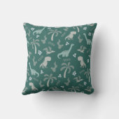 Coussin Dinosaure Turquoise (Verso)