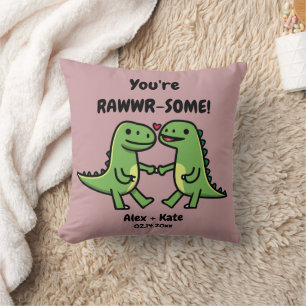 Coussin Dinosaure Valentines
