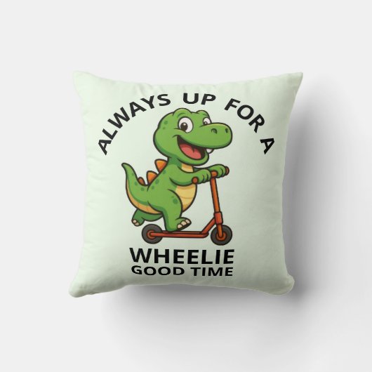 Coussin Dinosaure Vert (Verso)