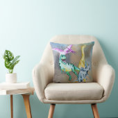 Coussin Dinosaures à l'aquarelle pour enfants (Chaise)