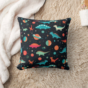 Coussin Dinosaures de l'espace Cute astronaute Dino Kids