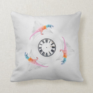Coussin Dinosaures et Horloges