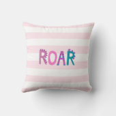 Coussin Dinosaures mignonnes Bébé Fille rose Gras Kawaii (Verso)