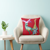 Coussin Dinosaures pour enfants à l'aquarelle (Chaise)