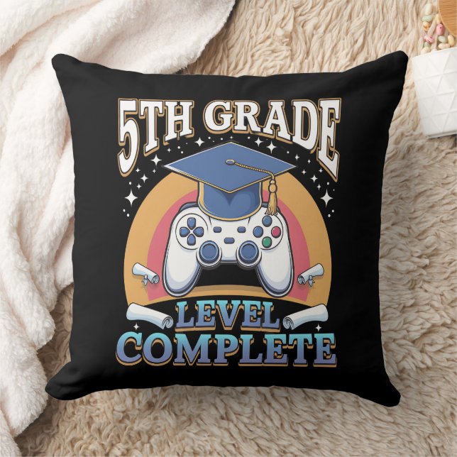 Coussin Diplômé de 5e année Niveau Complète Obtention du d (Couverture)