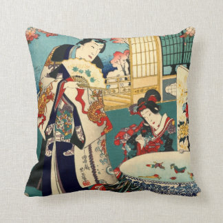 Coussin Diptyque 1862 de représentation de fleur