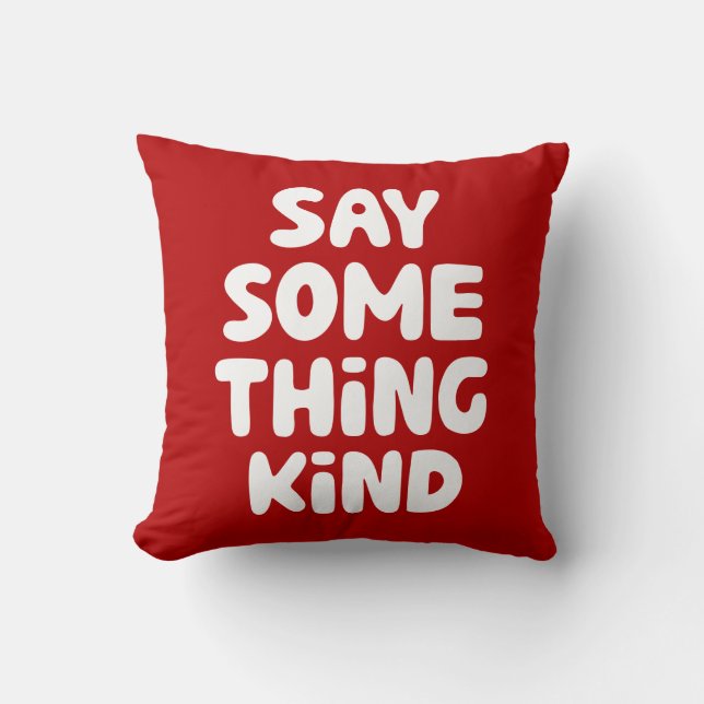 Coussin Dire quelque chose d'un genre (Recto)