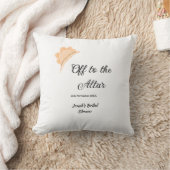 Coussin Direction de l'autel chapeau orange cap mariage no (Couverture)