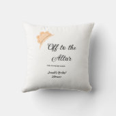 Coussin Direction de l'autel chapeau orange cap mariage no (Verso)