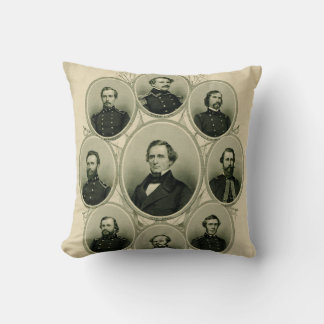 Coussin Dirigeants du Sud de la Guerre civile