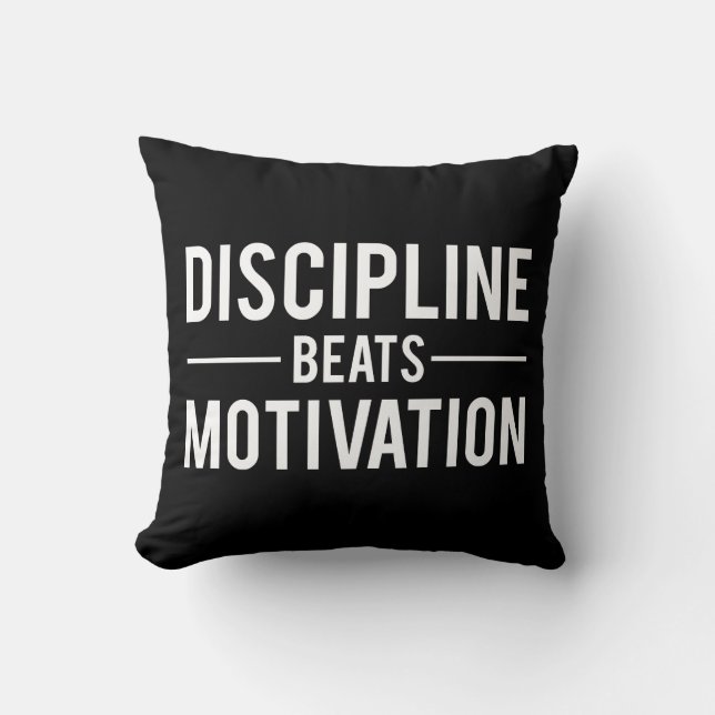 Coussin Discipline bat Motivation - Inspiration (Recto)