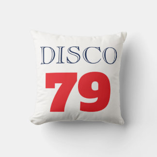 Coussin Disco 79 Musique Divertissement Pop Art Rétro