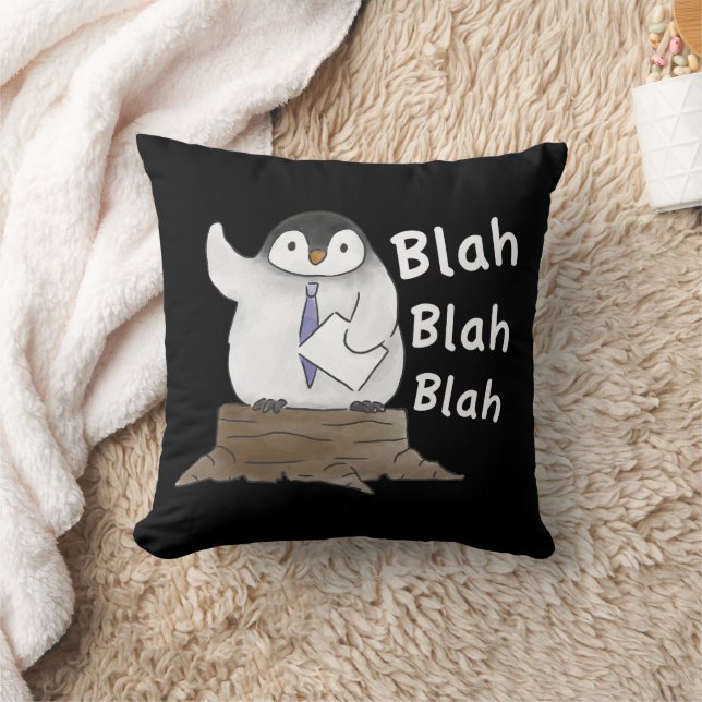 Coussin Discours de pingouin  (Couverture)