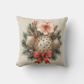 Coussin Disposition de Panettone de Noël (Recto)