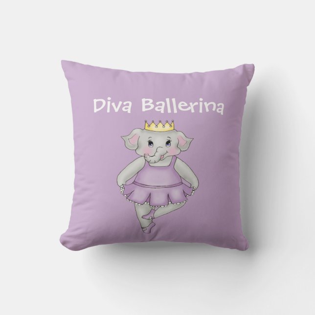 Coussin Diva Ballerina Purple (Recto)