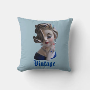 Coussin Diva-dame de Sully avec Vase de tête de manucure